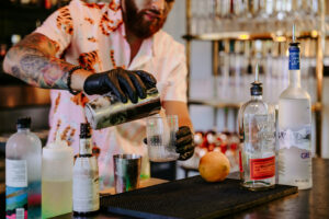The Pink Palm Hotel - Cocktails at the bar