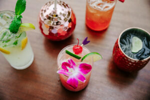 The Pink Palm Hotel - Cocktails at the bar